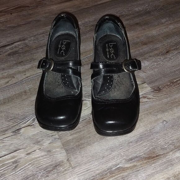 B.O.C. black Mary Jane style shoes Sz EU 38. US 7 - Picture 2 of 7